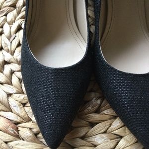 Mark Fisher Black Pointed Toe Sparkly Heels - 8..5